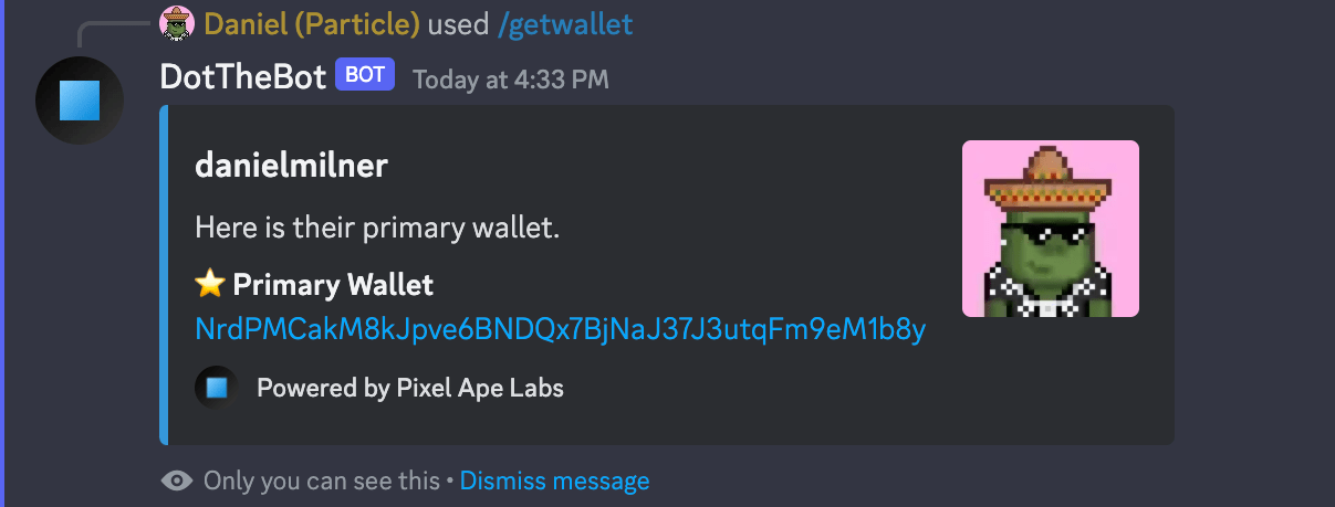 /getwallet Response